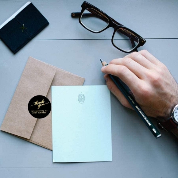 2" THANK YOU FOR SUPPORTING MY SMALL BUSINESS STICKERS•500 PK - Picture 6 of 8